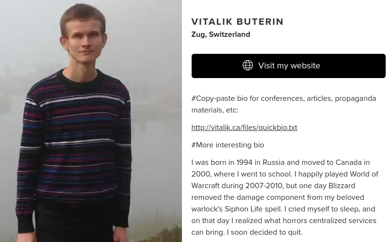 Vitalik Buterin, 推土机受害者